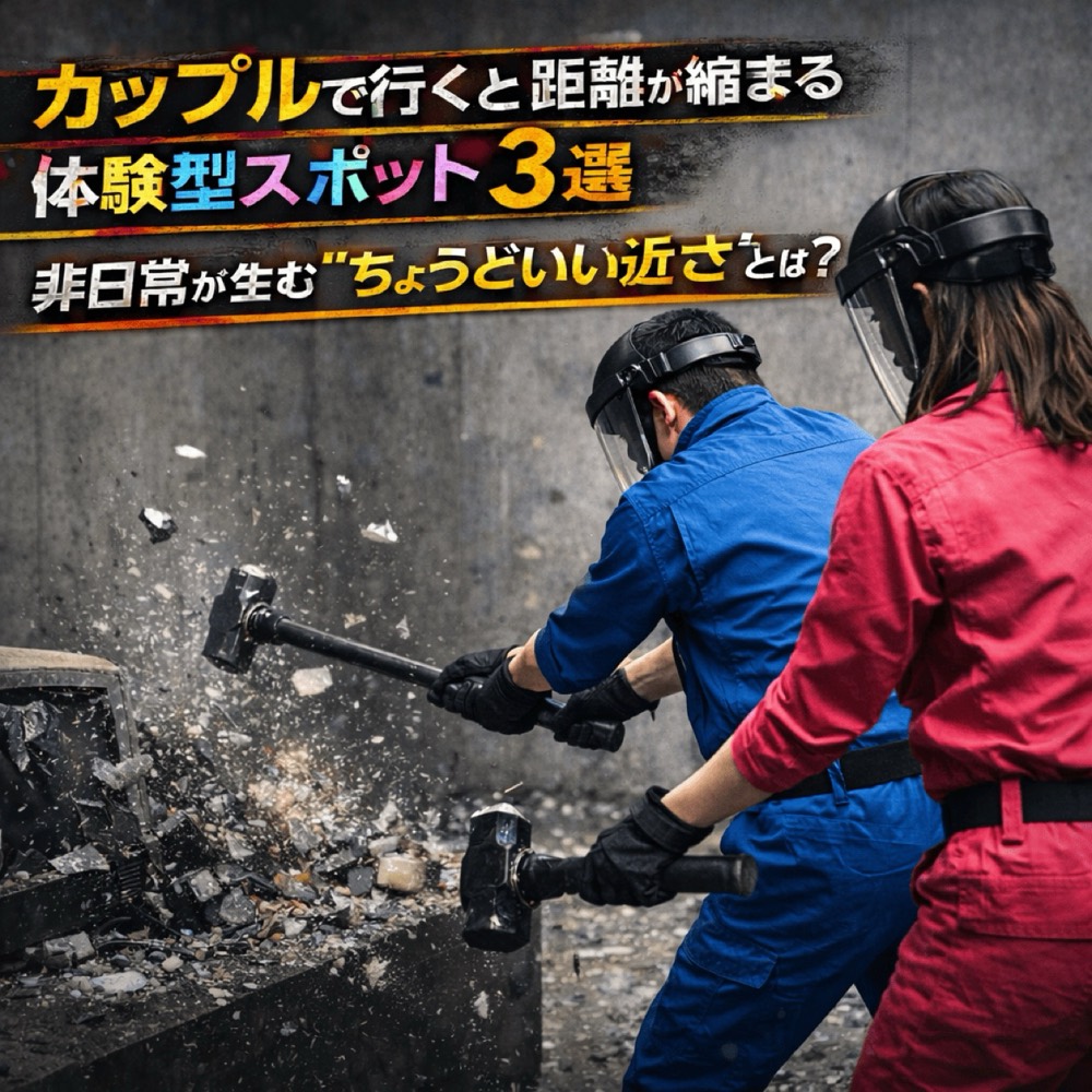 カップルで行くと距離が縮まる体験型スポット3選|非日常デートを楽しむ方法